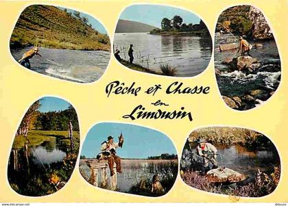 87 - Haute Vienne - Limousin - Peche et chasse en Limousin - Multivues - CPM - Voir Scans Recto-Verso