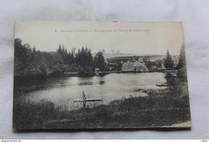 vue générale de l'étang de Chantraine, environs d'Epinal, Vosges 88