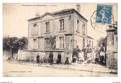 VILLENEUVE LA DONDAGRE - ECOLES - (Mondou) -