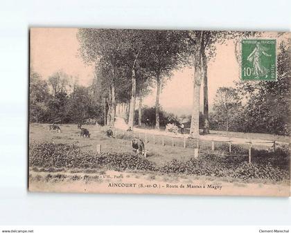 AINCOURT : Route de Mantes à Magny - état