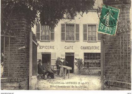 Carte Postale de VILLERS en ARTHIES - Hôtel  Restaurant de la Glycine