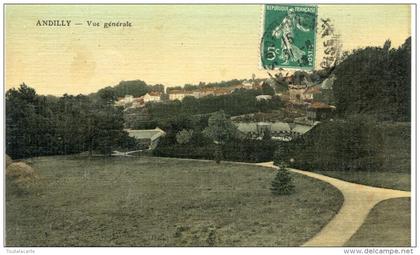 CPA 95 ANDILLY VUE GENERALE 1910