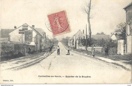 CPA Cormeilles-en-Vexin Quartier de la Bruyère