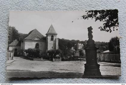 Cpsm, Andilly, place de l'église, Val d'Oise 95