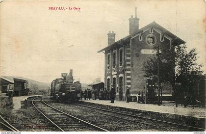 VAL D'OISE  BRAY et LU  la gare