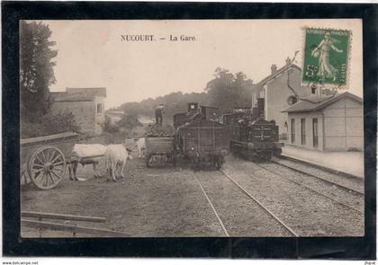 95 VAL D'OISE - NUCOURT La Gare (voir description)