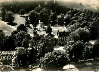 baillet en france * vue aérienne du château et sa piscine