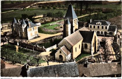 CPA AINCOURT - L'Église et le Chateau (107756)