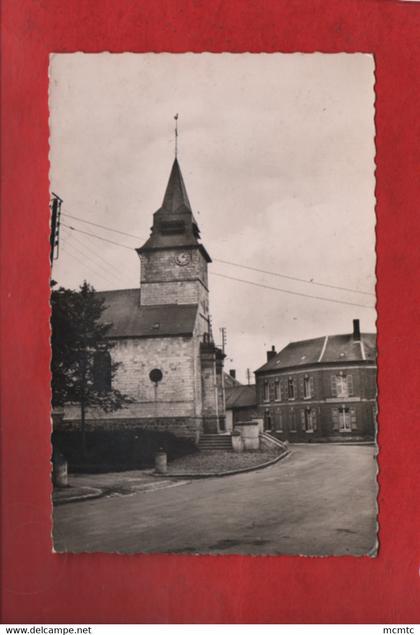 CPSM petit format - Acheux en Amienois  -(Somme) - L'église