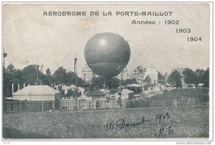 PARIS - Aérodrome Porte Maillot - Ballon Sphérique