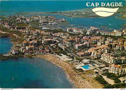 34 - Le Cap d'Agde - Vue Générale aérienne - Flamme Postale de Energie Languedoc Roussillon - CPM - Voir Scans Recto-Ver