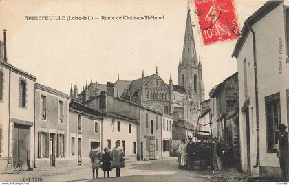 aigrefeuille sur maine * la route de château thébaud * villageois