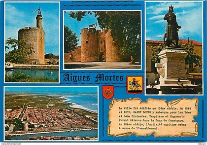 30 - Aigues Mortes - Multivues - Blasons - Carte Neuve - CPM - Voir Scans Recto-Verso