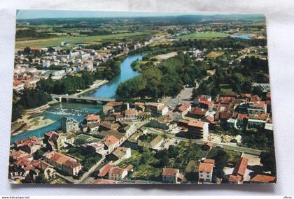 Cpm 1968, Aire sur l'Adour, vue d'ensemble, Landes 40