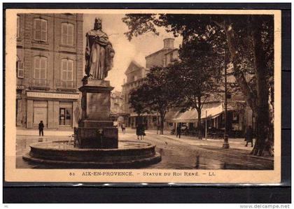 CPA 13 - Aix-en-Provence - Statue du Roi René - LL