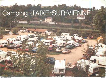 87 - Aixe sur Vienne - Camping Municipal Les Grêves - Automobiles - Caravanes - CPM - Voir Scans Recto-Verso
