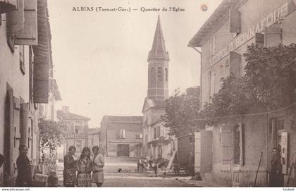 ALBIAS : Quartier de l'église.