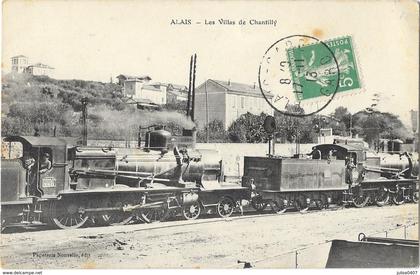 ALES ALAIS (30) villas de chantilly trains locomotives gros plan