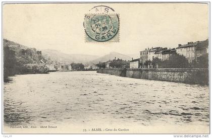 Gard : Alès, Crue du Gardon