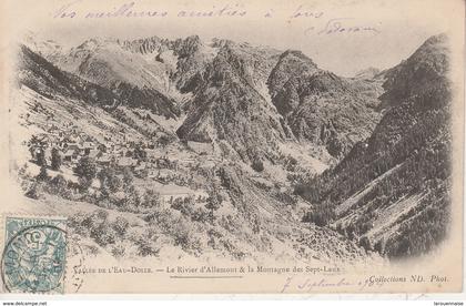 38 - ALLEMONT - Le Rivier d' Allemont & la Montagne des Sept Laux