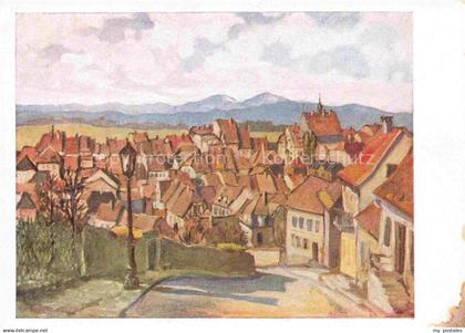 14008164 Altkirch 68 Haut-Rhin Ortsansicht Illustration