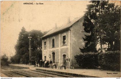 CPA AK AMBAZAC La Gare (611288)