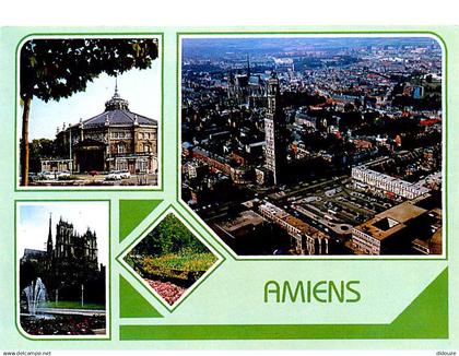 80 - Amiens - Multivues - Flamme Postale de Amiens - CPM - Voir Scans Recto-Verso