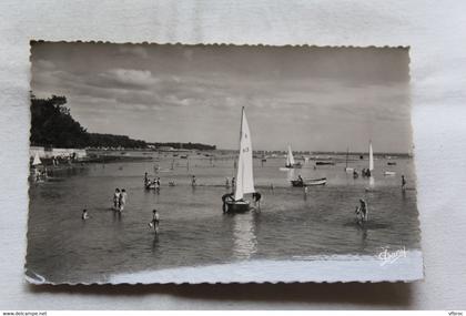 Cpsm 1954, Andernos les bains, vue sur le bassin d'Arcachon, Gironde 33