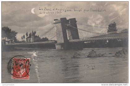 42 - ANDREZIEUX BOUTHEON - Le Pont d'Andrézieux brisé par l'inondation du 17 octobre 1907