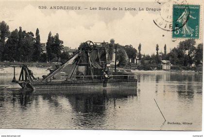 Andrézieux-Bouthéon les Bords de la Loire la Drague batellerie