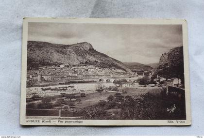 Cpa 1936, Anduze, vue panoramique, Gard 30