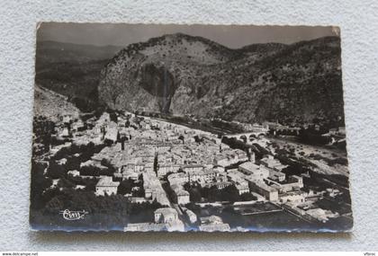 Cpm, Anduze, vue aérienne, sur la ville, la vallée du Gardon, rocher Cantarane, Gard 30