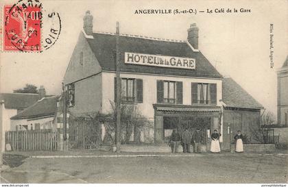 91 - ESSONNE - ANGERVILLE - café de la Gare - hôtel - superbe- 10088