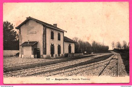 Angerville - Gare du Tramway - LAMOTTE - 1908