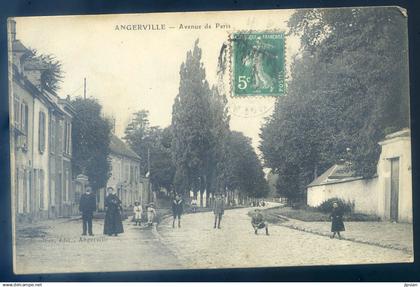 cpa du 91 Angerville -- avenue de Paris     sept24-44