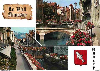 74 - Annecy - Le vieil Annecy - Multivues - Blasons - CPM - Voir Scans Recto-Verso