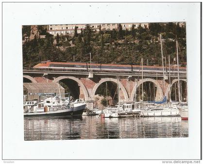 PRES D'ANTHEOR (83)  T G V 802 NICE/LYON/PARIS  VIADUC ET PORT DE LA RAGUE