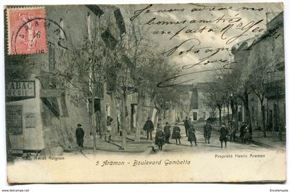 CPA - Carte Postale - France - Aramon - Boulevard Gambetta - 1906 (D13662)