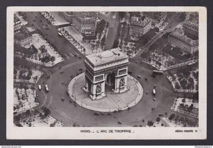 FRANCE, Postcard RPPC, Paris, Arc de Triomphe