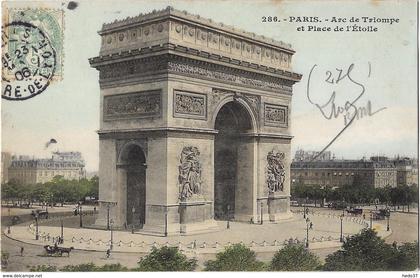 Paris - Arc de Triomphe et Place de l'Etoile