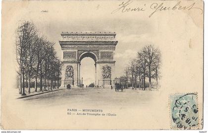 Paris - Monuments - Arc de Triomphe de l'Etoile