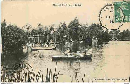 62 - Ardres - Le Lac  - Canot - Animé - Ecrite en 1913 - CPA - Voir Scans Recto-Verso