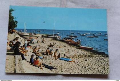 Cpm 1980, Ares, la plage, Gironde 33