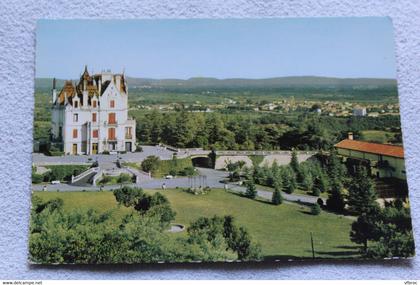 Cpm, Argeles sur mer, le château de Valmy et Argelès ville, Pyrénées orientales 66