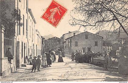 France - ARGELES SUR MER (66) Rue Nationale - Ed. B.F. 5