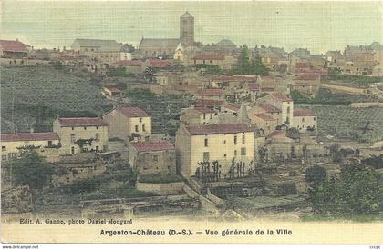 CPA Argenton-Château Vue générale de la Ville