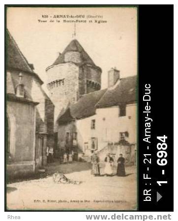 21 Arnay-le-Duc - 420 - ARNAY-le-DUC (Côte-d'Or) Tour de la Motte-Forte et Eglise - tour de l /  D21D  K21023K  C21023C