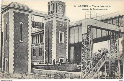 Arques - Vue de l'Ascenseur pendant le fonctionnement