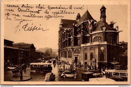 (11/01/25) 75-CPA PARIS - 1er ARRONDISSEMENT - EGLISE SAINT-EUSTACHE ET LES HALLES