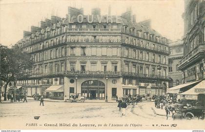 PARIS arrondissement 01   Grand hotel du Louvre et avenue de l'opera